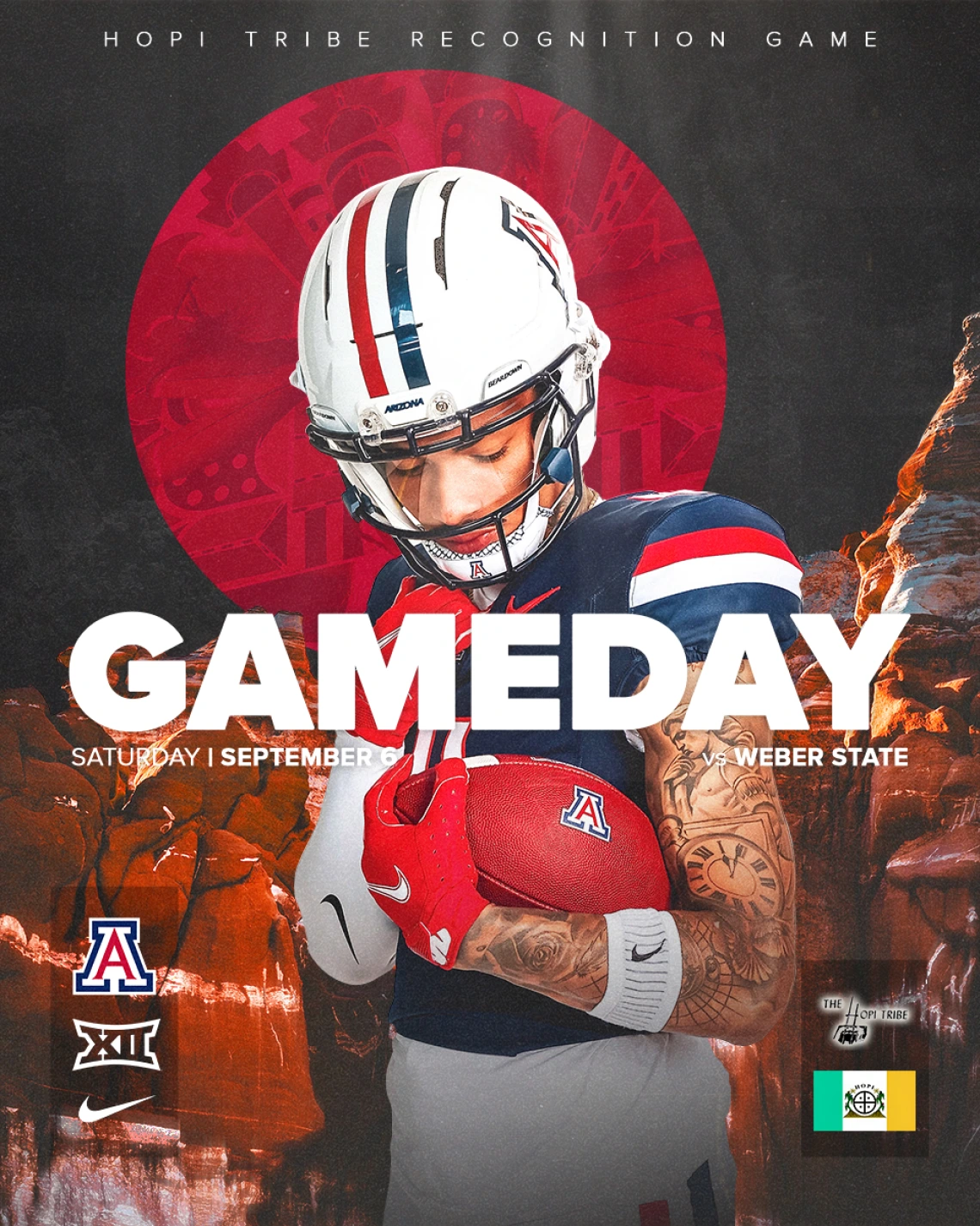 Hopi Tribe Recognition Football Game Day Poster